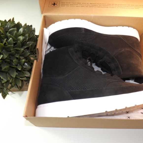 Dr Martens Mens Air Wear Kamar Black High Tops New - Picture 7 of 8